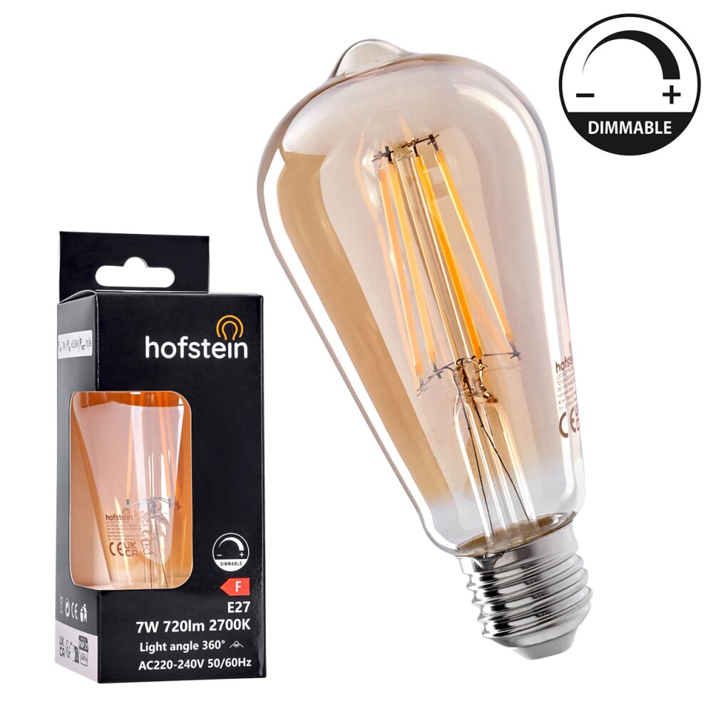 E27 LED 7 Watt varmvit dimbar 720 Lumen main product photo