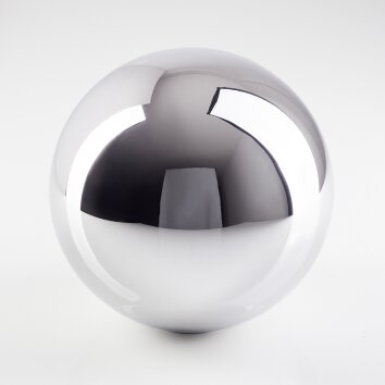 Lampskärm i glas  Gastor Reservglas 15 cm Krom, Rökfärger