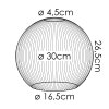 Koyoto Reservglas 30 cm Klart