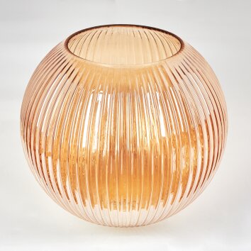Lampskärm i glas  Koyoto Reservglas, reservdel 30 cm Amber