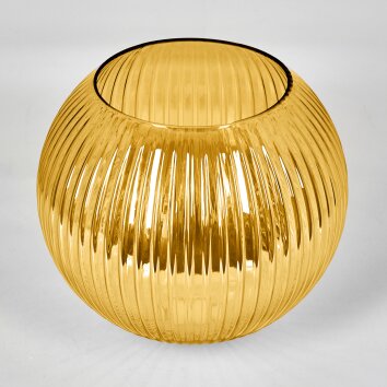 Lampskärm i glas  Koyoto Reservglas, reservdel 25 cm Guld