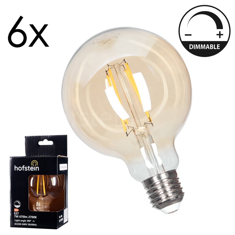 E27 LED 7 Watt varmvit dimbar 670 Lumen main product photo