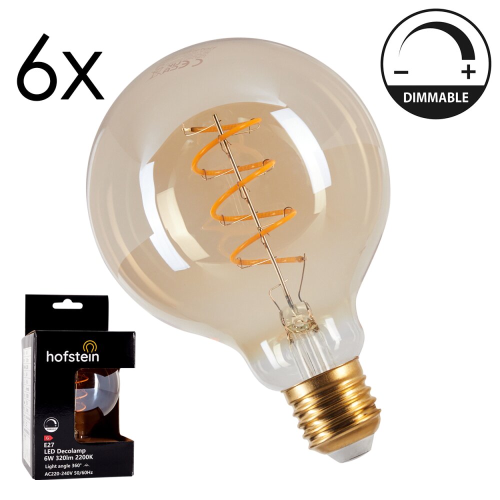 E27 LED 6 Watt varmvit dimbar 320 Lumen main product photo