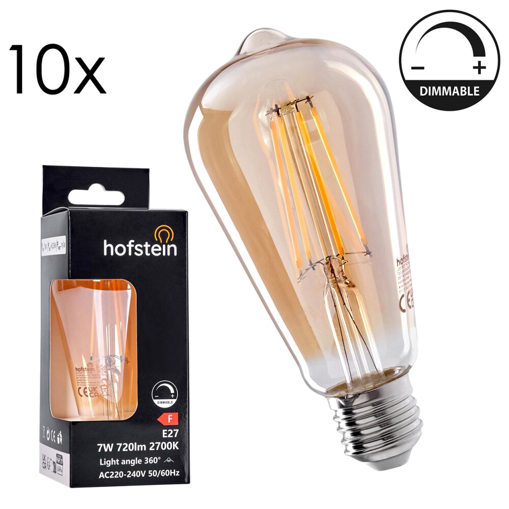 E27 LED 7 Watt varmvit dimbar 720 Lumen main product photo