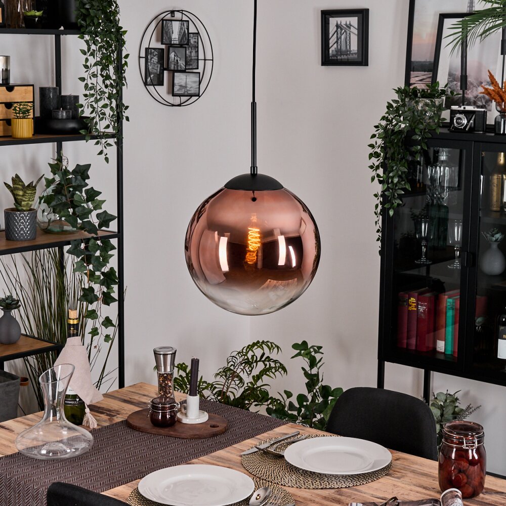 Gastor Pendellampa, kullampa, Pendelbelysning 30 cm Klart, Kopparfärg, 1-ljuskällor main product photo