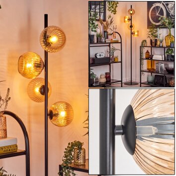 Koyoto Golvlampa 31 cm Amber, 4-ljuskällor Koyoto Golvlampa 31 cm Amber, 4-ljuskällor