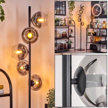 Koyoto Golvlampa Klart, Rökfärger, 5-ljuskällor Koyoto Golvlampa Klart, Rökfärger, 5-ljuskällor