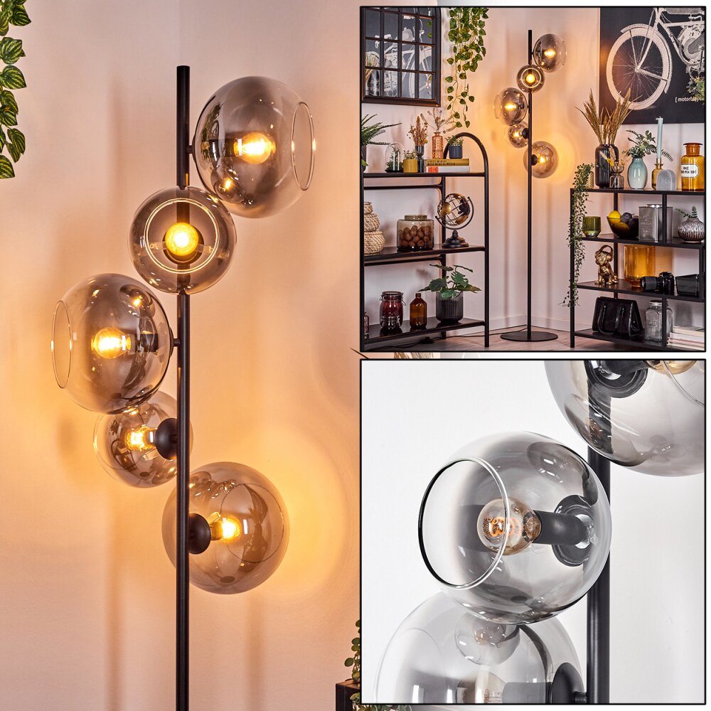 Dagan Golvlampa Klart, Rökfärger, 5-ljuskällor main product photo