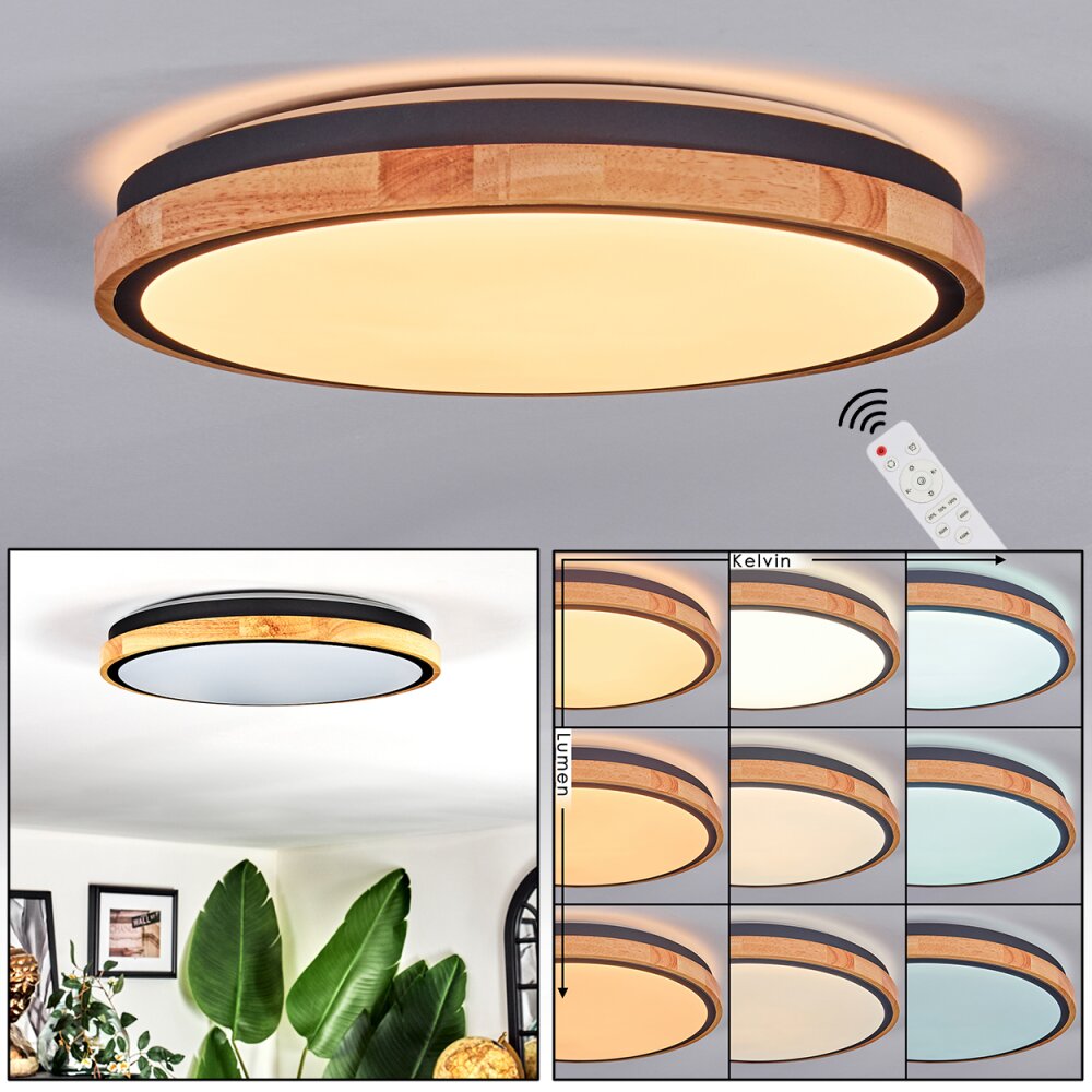 Coentral Taklampa, Panel LED Vit, 1-ljuskällor, Fjärrkontroll main product photo