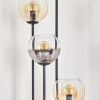 Koyoto Golvlampa 30 cm Trä ljus, Svart, 4-ljuskällor