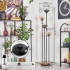 Koyoto Golvlampa 30 cm Trä ljus, Svart, 4-ljuskällor