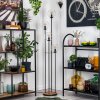 Gastor Golvlampa 30 cm Trä ljus, Svart, 4-ljuskällor