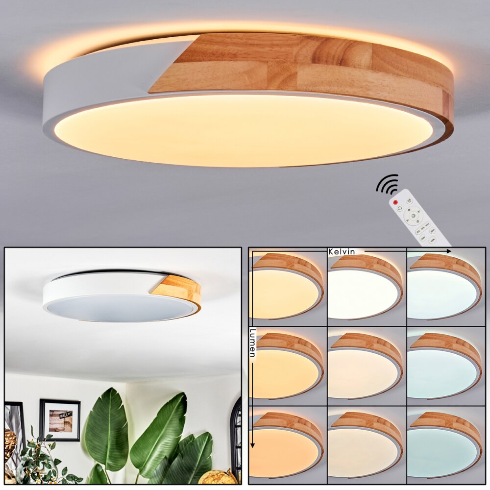 Cadaixo Taklampa, Panel LED Vit, 1-ljuskällor, Fjärrkontroll main product photo