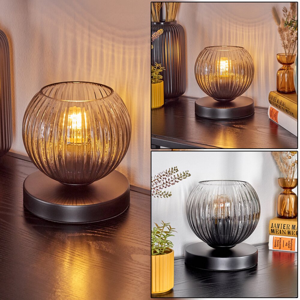 Koyoto Bordslampa 15 cm Klart, Rökfärger, 1-ljuskällor main product photo