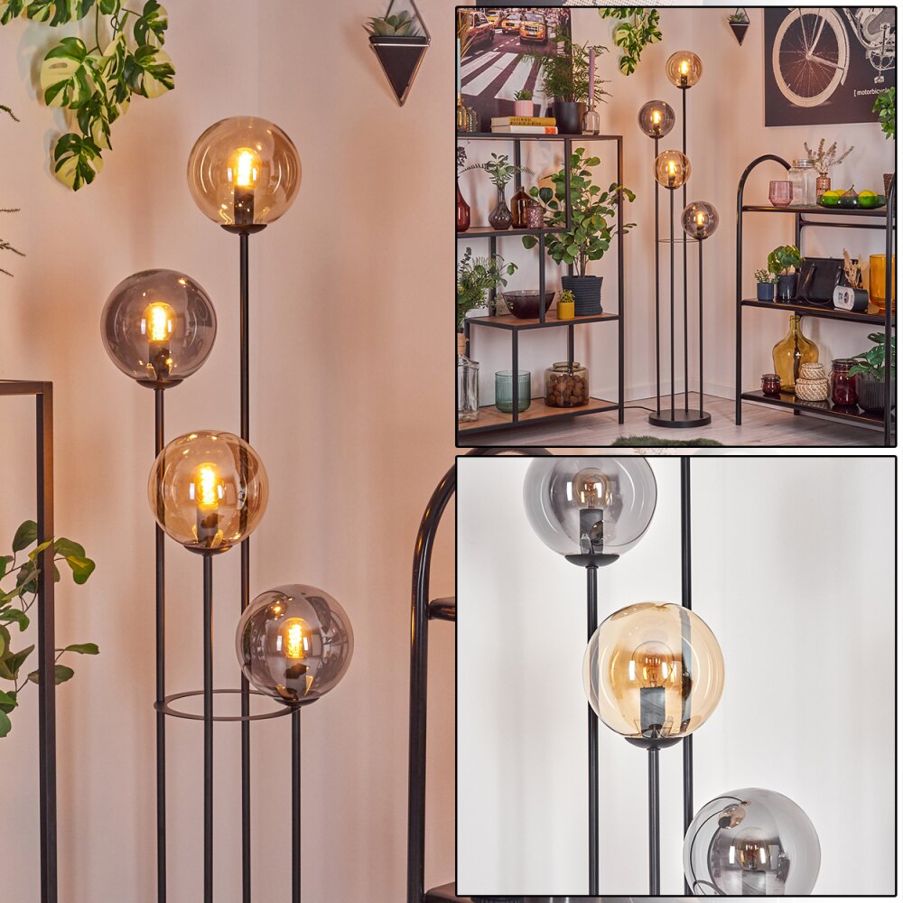 Gastor Golvlampa 30 cm Amber, Rökfärger, 4-ljuskällor main product photo