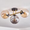 Gastor Taklampa, kullampa 42 cm Guld, Svart, 3-ljuskällor