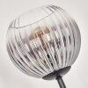 Koyoto Golvlampa 30 cm Trä mörkt, Svart, 3-ljuskällor