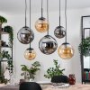 Gastor Pendellampa, kullampa, Pendelbelysning Amber, Rökfärger, 6-ljuskällor