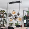 Gastor Pendellampa, kullampa, Pendelbelysning Amber, Rökfärger, 6-ljuskällor