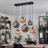 Gastor Pendellampa, kullampa, Pendelbelysning Amber, Rökfärger, 6-ljuskällor