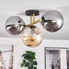 Gastor Taklampa, kullampa 42 cm Guld, Svart, 3-ljuskällor