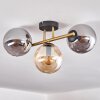 Gastor Taklampa, kullampa 42 cm Guld, Svart, 3-ljuskällor