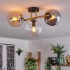 Gastor Taklampa, kullampa 42 cm Guld, Svart, 3-ljuskällor