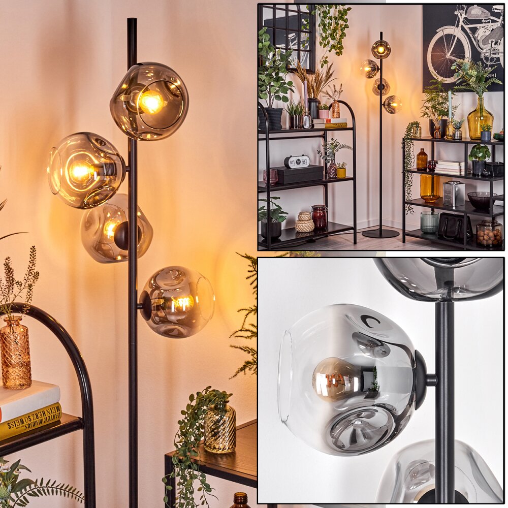 Ripoll Golvlampa Klart, Rökfärger, 4-ljuskällor main product photo