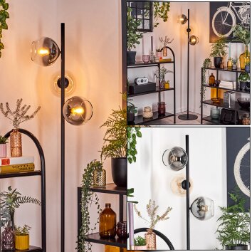 Koyoto Golvlampa Amber, Klart, Rökfärger, 3-ljuskällor Koyoto Golvlampa Amber, Klart, Rökfärger, 3-ljuskällor