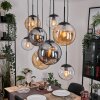 Gastor Pendellampa, kullampa, Pendelbelysning Amber, Klart, Rökfärger, 8-ljuskällor
