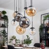 Gastor Pendellampa, kullampa, Pendelbelysning Amber, Klart, Rökfärger, 8-ljuskällor