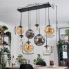 Gastor Pendellampa, kullampa, Pendelbelysning Amber, Klart, Rökfärger, 8-ljuskällor