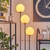 Gastor Golvlampa 30 cm Trä ljus, Svart, 3-ljuskällor