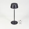 Romdrup Bordslampa utomhus, Bordslampa LED Svart, 1-ljuskällor