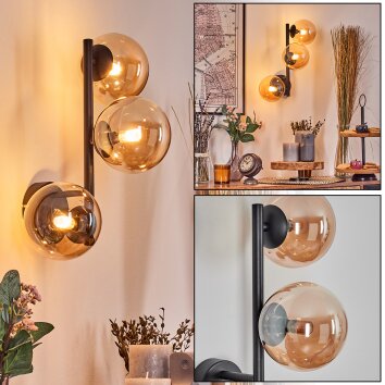 Chehalis kullampa, Vägglampa Amber, 3-ljuskällor