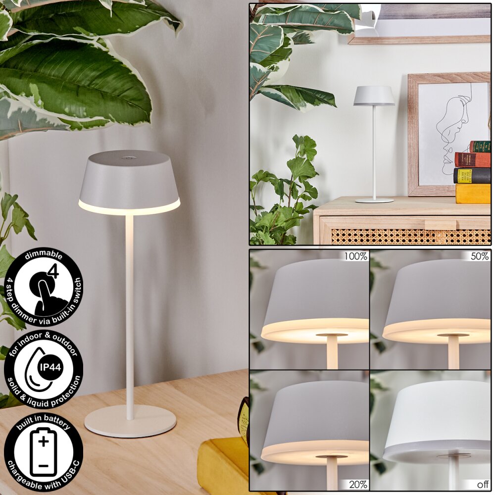 Romdrup Bordslampa utomhus, Bordslampa LED Vit, 1-ljuskällor main product photo