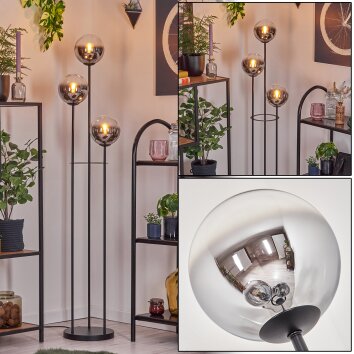Gastor Golvlampa Svart, 3-ljuskällor