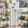 Gastor Golvlampa 30 cm Trä ljus, Svart, 3-ljuskällor