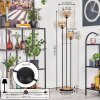 Kyoto Golvlampa Trä ljus, Svart, 3-ljuskällor