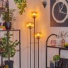 Kyoto Golvlampa Trä ljus, Svart, 3-ljuskällor