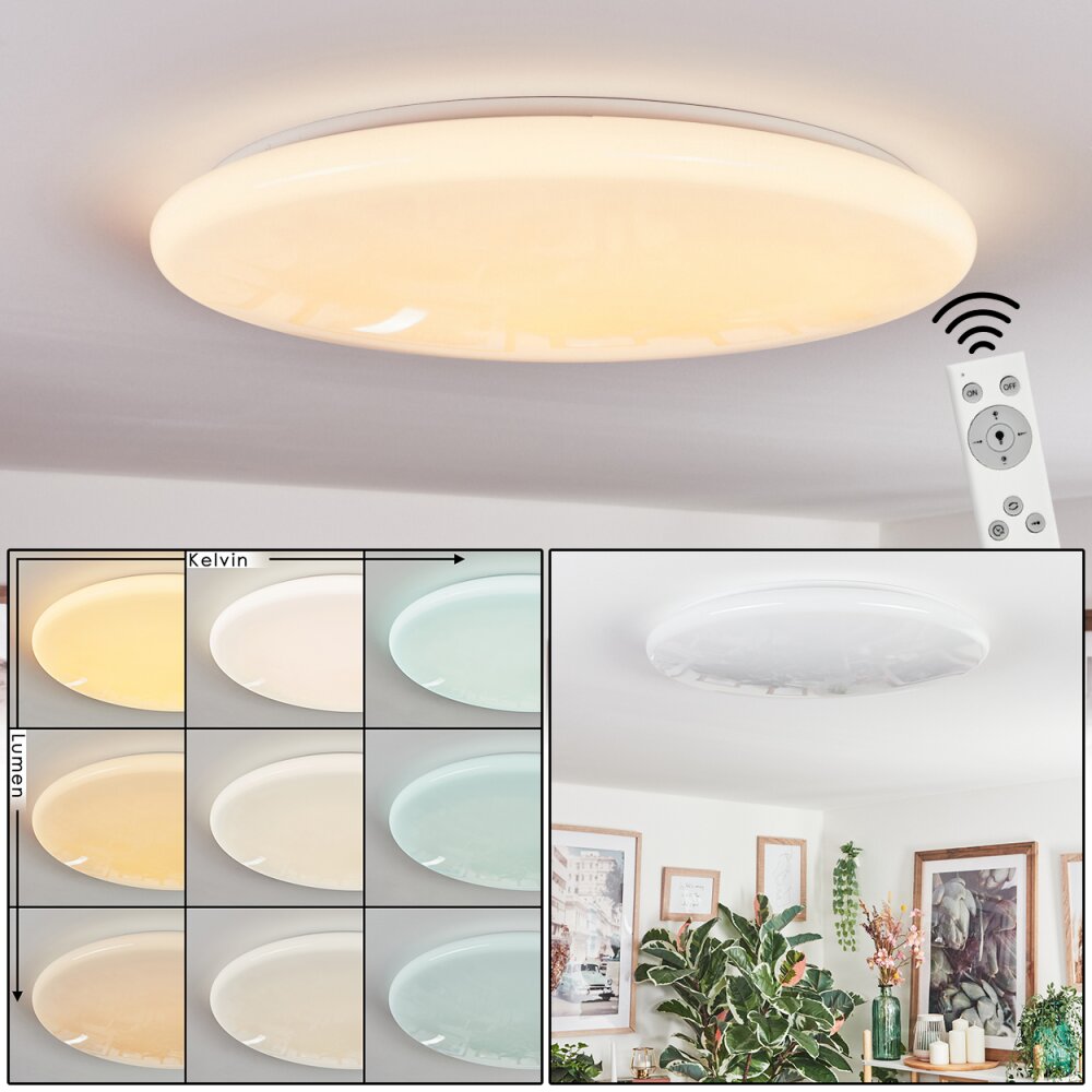 Junor Taklampa LED Vit, 1-ljuskällor, Fjärrkontroll main product photo