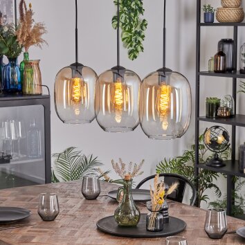 Apedo Pendellampa, Pendelbelysning Amber, Klart, 3-ljuskällor