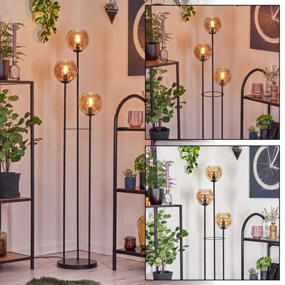 Koyoto Golvlampa Svart, 3-ljuskällor main product photo