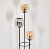 Koyoto Golvlampa Svart, 3-ljuskällor
