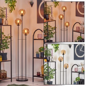 Gastor Golvlampa Svart, 3-ljuskällor