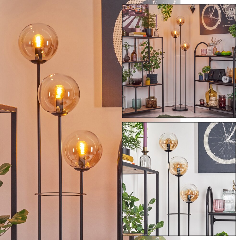 Gastor Golvlampa 25 cm Svart, 3-ljuskällor main product photo