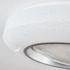 Dayen Taklampa LED Silver, Vit, 1-ljuskällor, Fjärrkontroll