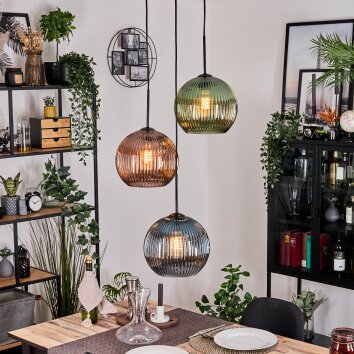 Koyoto Pendellampa, kullampa, Pendelbelysning Svart, 3-ljuskällor