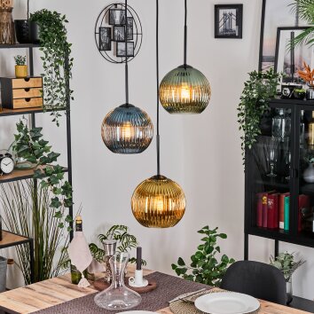 Koyoto Pendellampa, kullampa, Pendelbelysning Svart, 3-ljuskällor