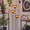 Koyoto Golvlampa Trä ljus, Svart, 3-ljuskällor